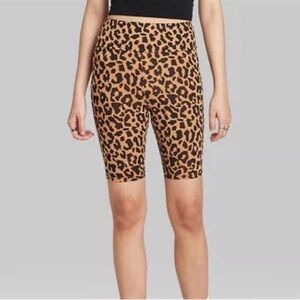 New with tags Wild Fable High Rise Leopard Bike Shorts Size XL
